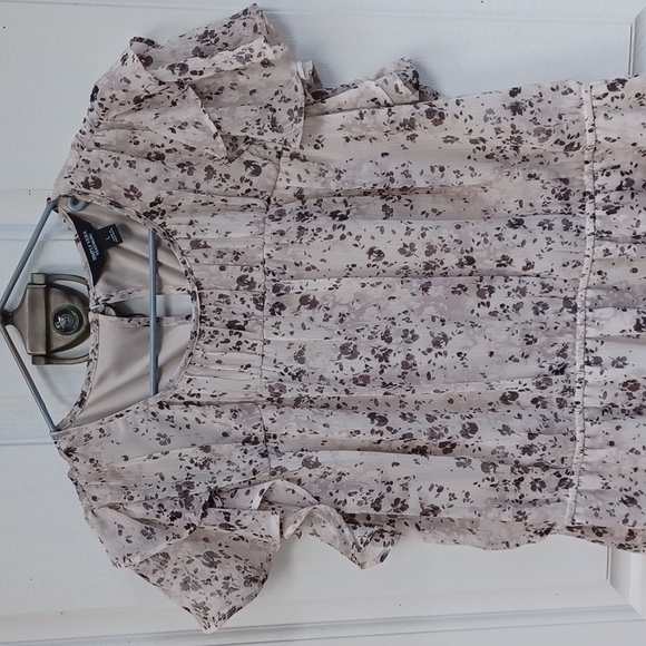 SIMPLY VERA Cap Sleeve Top Sz L - Picture 2 of 6